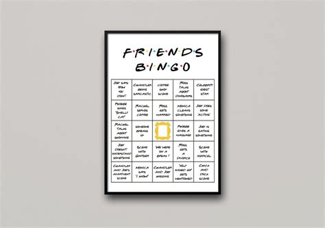 Friends TV Show Bingo. Friends Poster, Funny Quotes, Family Game ...