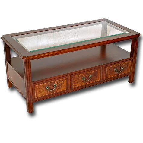 Marshbeck Glass Top Chippendale Coffee Table | Marshbeck