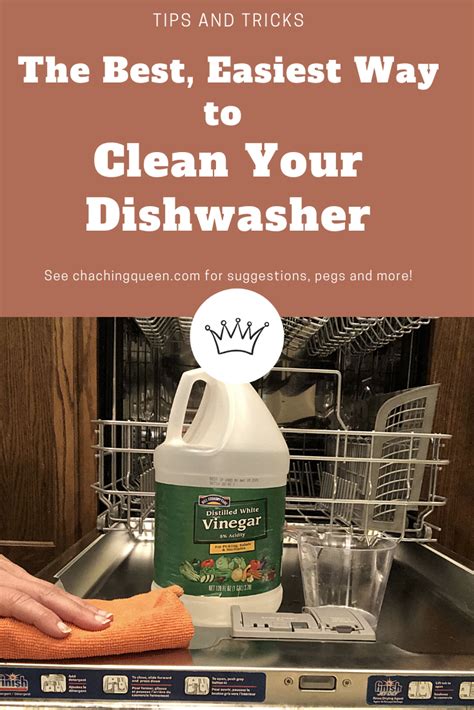 How to Clean Your Dishwasher with Vinegar and Cleaning Tablets - Cha Ching Queen in 2021 ...