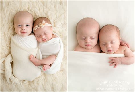 Brother and sister twins - twin newborn photography | Atlanta Newborn Photographer