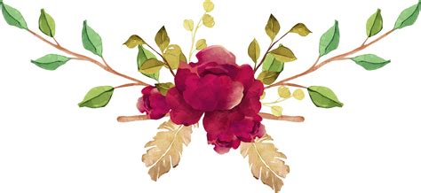 Burgundy flowers png transparent png download