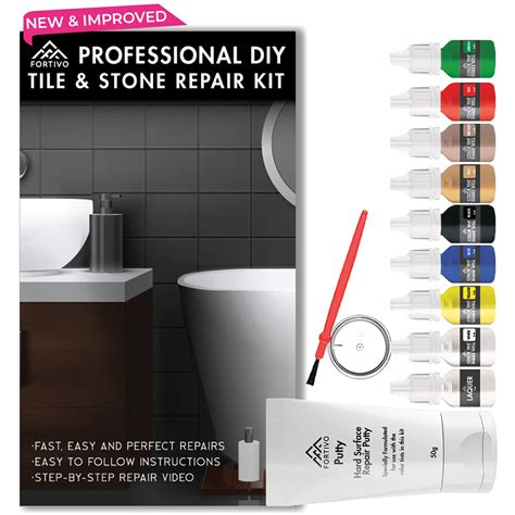 Buy Tile Stone Repair Kit - Porcelain Repair Kit, Marble Repair kit, Tub and Tile Refinishing ...