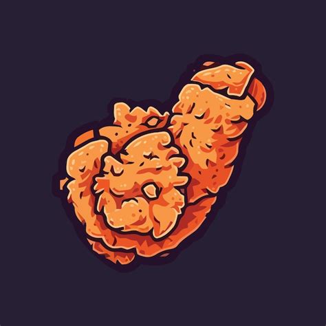 Premium Vector | Fried Chicken Vector Illustration