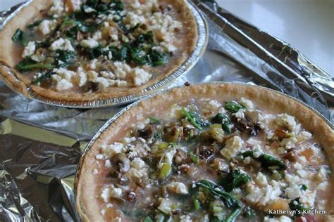 Egg White Quiche with Leeks, Spinach, Mushrooms and Feta recipe on ...