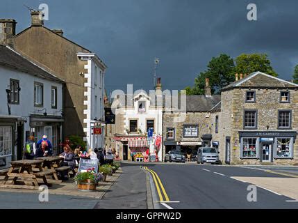 The marketplace, Settle, North Yorkshire, England UK Stock Photo - Alamy