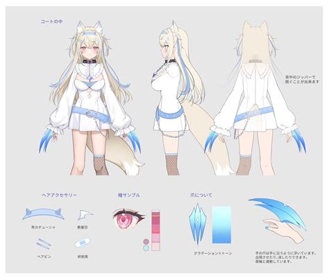 Fuwawa HoloAdvent ref sheet | Modelagem de personagens, Personagens de anime, Personagens de ...