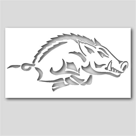 Boar Hog Stencil | Animal stencil, Stencils, Razorback painting