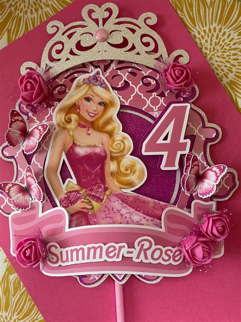 Barbie princess cake topper | Etsy