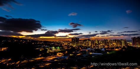 Honolulu City Skyline Travel Wallpaper - windows 10 Wallpapers