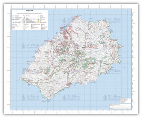 New St Helena Map | St Helena Government