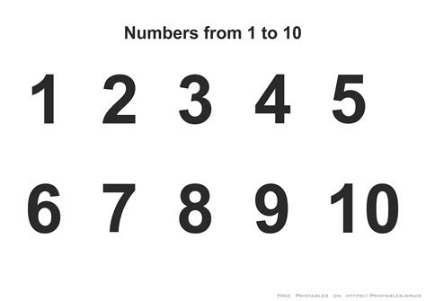 Colored Printable Numbers 1-10 / Numbers 1 10 Coloring Pages Coloring ...