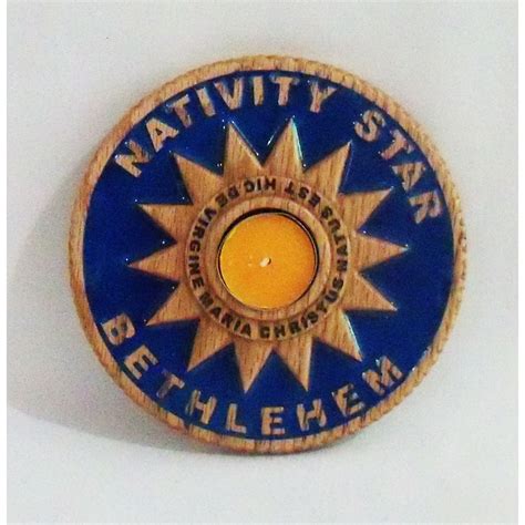 Nativity Star of Bethlehem for Tealight Candle, Christian decor