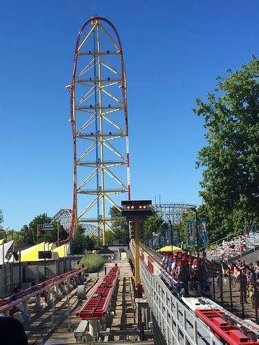 View of Top Thrill Dragster from train station | Cedar Point… | Flickr