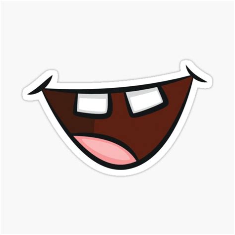 "Funny Mouth Cartoon illustration" Sticker for Sale by Amineharoni | Redbubble