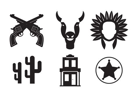 Wild West Vector Icons - Download Free Vector Art, Stock Graphics & Images