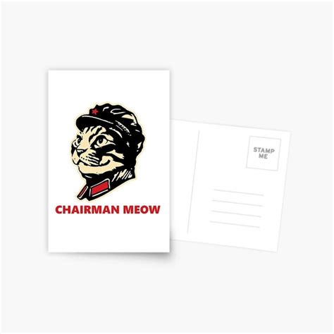 "Chairman Mao Meow cat meme China" Postcard by GarciaPayan | Redbubble