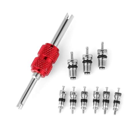 10pcs/set Automobile Valve Core Wrench Car Air Conditioning Repair Tool Tire Remover Installer ...