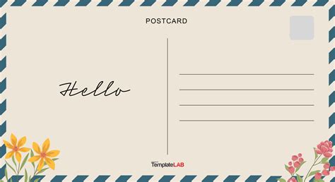 Free Printable Postcard Template Of Printable Postcar - vrogue.co