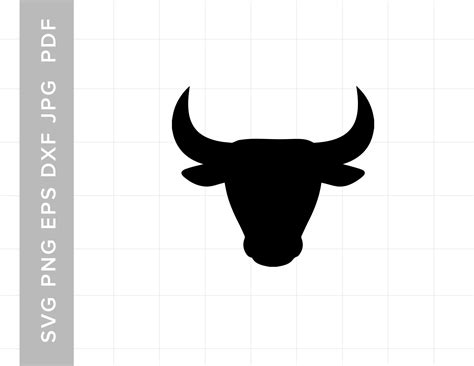 Bull Head Digital Download for Cricut and Silhouette Includes - Etsy ...