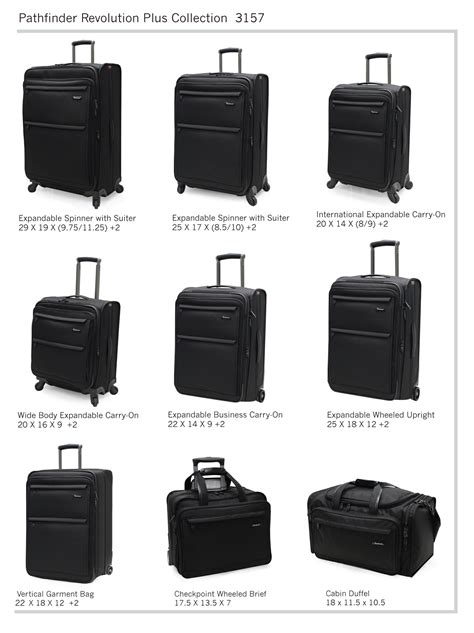 Pathfinder Travel Luggage Style Assortment.