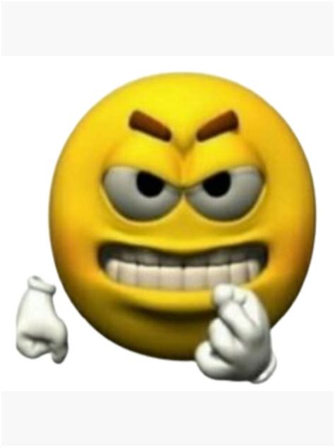 "Goofy Angry emoji" Poster for Sale by Shrewd-Mood | Redbubble