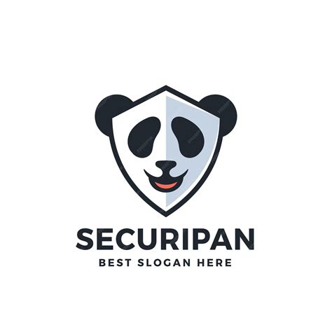 Premium Vector | Security panda logo vector icon illustration