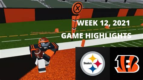 Steelers VS Bengals | Week 12 Highlights 2021 22 - YouTube