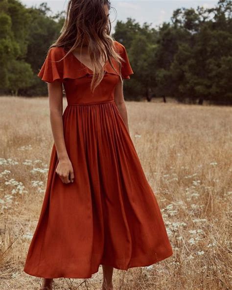 Bridesmaid Dresses Rust color wrap dress Maxi Wrap Dress | Etsy | Rust dress, Modest dresses ...