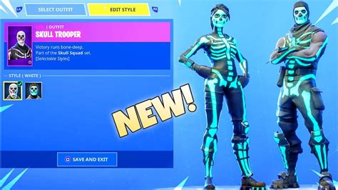 NEW! ALL SKULL TROOPER CUSTOMIZABLE STYLES SHOWCASE! Fortnite Battle Royale - YouTube