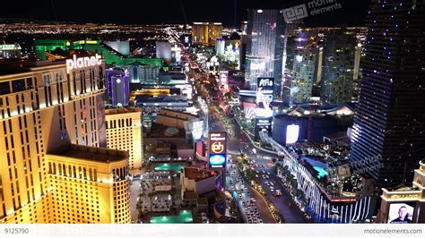 Amazing Night View On Las Vegas Strip - LAS VEGAS, NEVADA/USA Stock video footage | 9125790