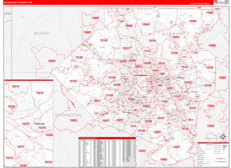 Allegheny County Zip Code Map - Map Of West