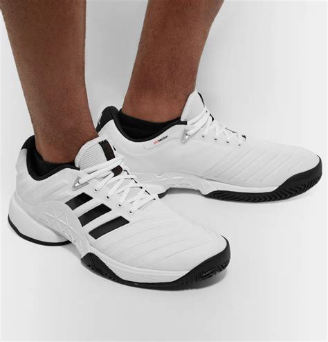 adidas Originals Barricade 2018 Rubber-trimmed Mesh Tennis Sneakers in ...