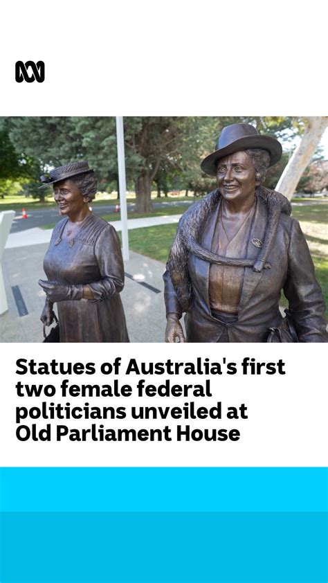 Australia's two first federal female politicians immortalised in new statues | statue ...