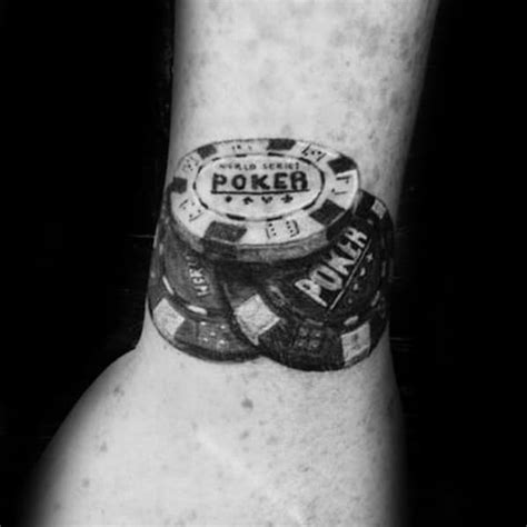 40 Poker Chip Tattoo Designs For Men - Masculine Ink Ideas