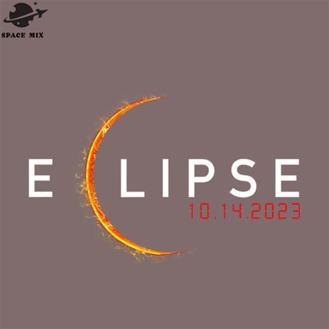 2023 Annular Solar Eclipse PNG Design - Inspire Uplift