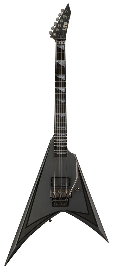 ESP LTD Alexi-600-Blacky Alexi Laiho Signature Series Electric Guitar - Metallic Black Satin w ...