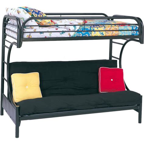 Acme Furniture Eclipse Twin Over Full Futon Bunk Bed, Black - Walmart ...