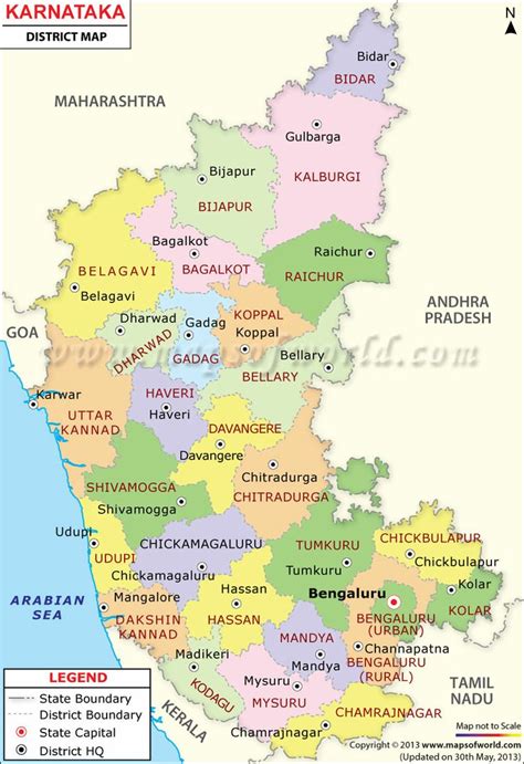 Karnataka In India Map - Middle East Political Map