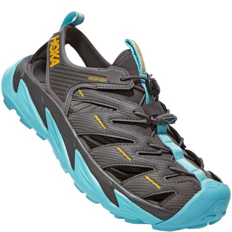 Hoka One One Women's Hopara Sandals - Black/Blue | elliottsboots