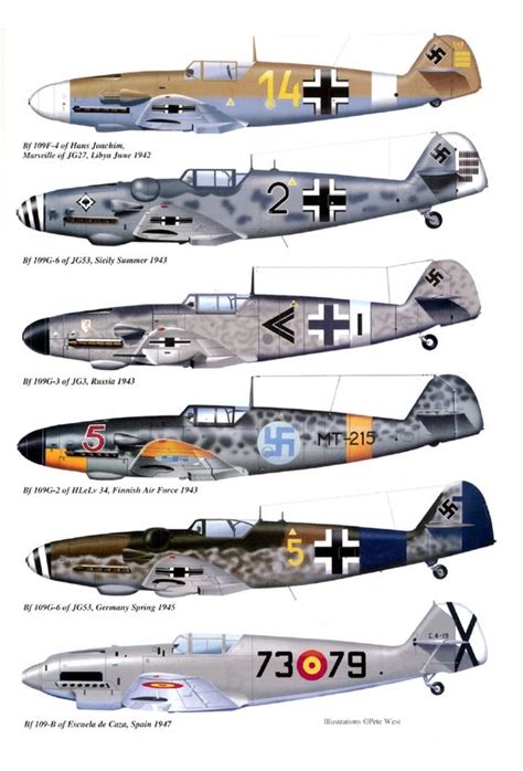 Messerschmitt Bf 109 | WW2 plane paintschemes | Pinterest | Luftwaffe ...