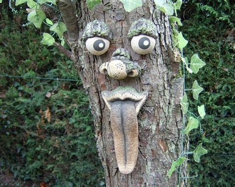 Tree Face garden decoration, outdoor ornaments, Mothers Day, statue, sculpture, yard art ...