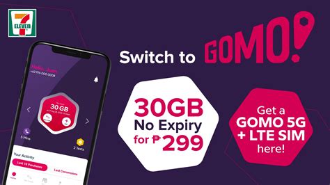 Philippines GOMO 5G SIM Card With 55GB NO EXPIRY DATA, 12/19/2022