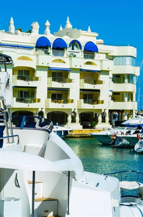 BENALMADENA, SPAIN - MAY 10, 2018 Luxury Boats and Apartments I Editorial Stock Image - Image of ...