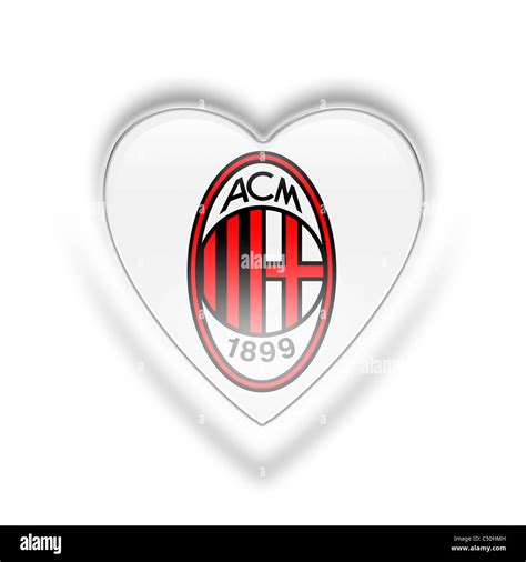 AC A.C. Milan logo flag symbol icon Stock Photo - Alamy