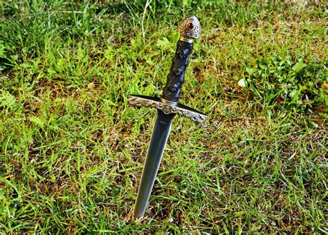 Free Images : grass, lawn, chain, green, symbol, weapon, knife, jewellery, turquoise, blade ...