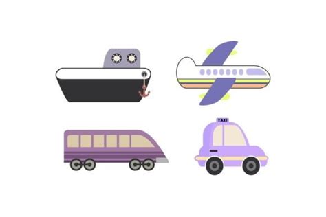 Transport Vector Graphic by Fauzia Studio · Creative Fabrica