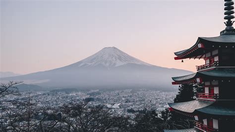 Mount Fuji, City, Japan, Landscape, Scenery, 8K, #169 Wallpaper PC Desktop