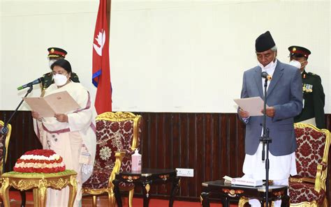 Sher Bahadur Deuba sworn in as Nepal prime minister, for fifth time