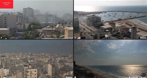 Real Time Live Camera Feeds From Gaza and Israel