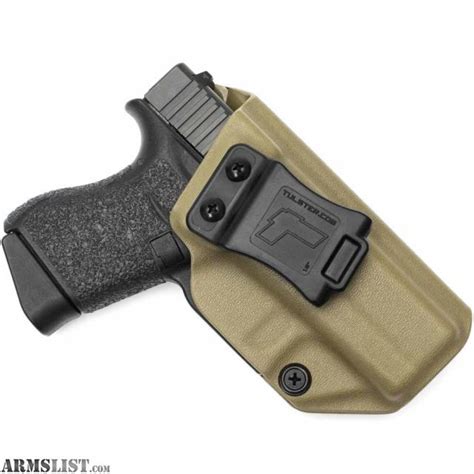 ARMSLIST - For Sale: Glock 43 FDE Holster - Tulster IWB Profile Holster - Right Hand